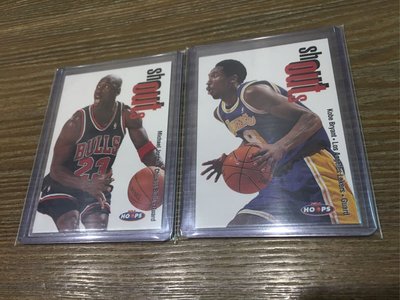 【NBA】1998-99 Hoops SHOUTS 芝加哥公牛 Michael Jordan、洛杉磯湖人 Kobe Bryant 特卡 球員卡 共2張