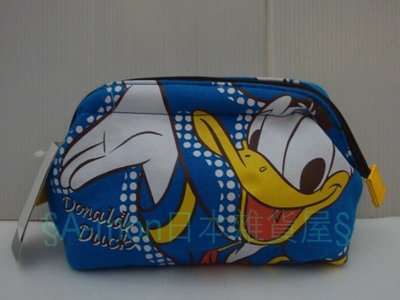 日本帶回來*迪士尼*Disney唐老鴨 DONALD DUCK*立體口金化妝包*筆袋包*萬用包*日本正版