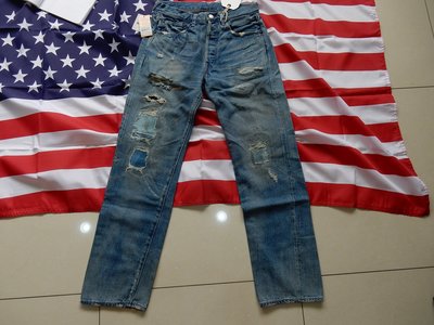 全新 LEVIS 501 55501-0045 日本製 W32 L34 經典501牛仔褲 刷色 破壞牛王 絕版品 LVC