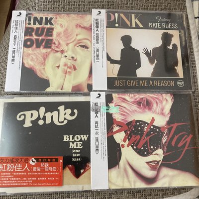 亞美CD特賣店 【T輸EU歐】PINK! 紅粉佳人 4張單曲 TRUE LOVE BLOW ME TRY