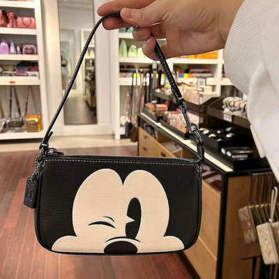 【小老虎全球購】全新 COACH CN506 美國正品代購新款DISNEY聯名款 米奇麻將包 手拎包 手拿包 超低直購