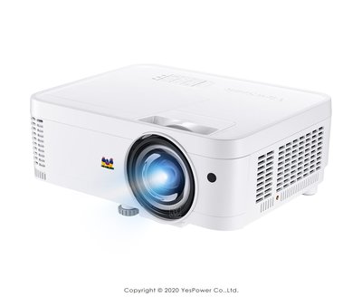 PS600W ViewSonic WXGA 短焦教育投影機 3500流明/1280x800/10W喇叭/高對比