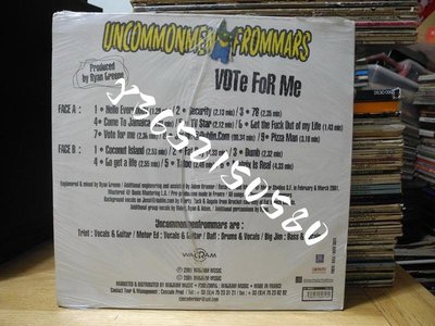 UNCOMMONMENFROMMARS VOTE FOR ME 朋克 2001 LP黑膠
