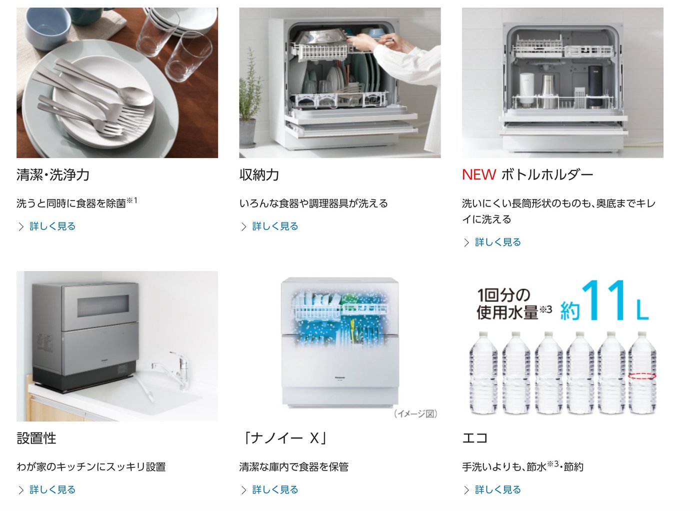 値下げ】食器洗い乾燥機 NP-TZ300 ナノイーX搭載／NP-TZ300-W+