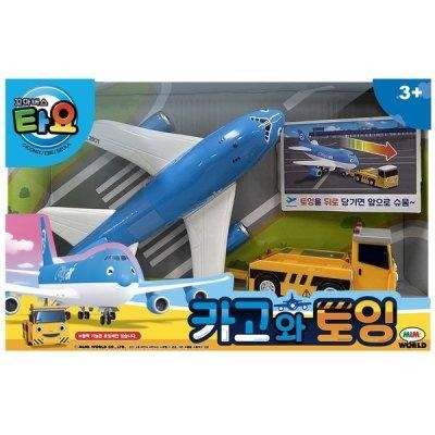 可超取🇰🇷韓國境內版 小巴士 tayo 飛機 拖車 兩件組 套組 玩具遊戲組