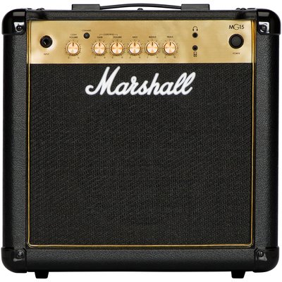 《小山烏克麗麗》公司貨 Marshall MG15G 15W 金 15瓦 電吉他 音箱 附耳機/MP3插孔 MG15CF