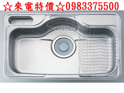 0983375500☆來電特價☆ENZIK sink韓國不鏽鋼水槽 EDS-850 P2加厚1.0mm不鏽鋼水槽吸音處理