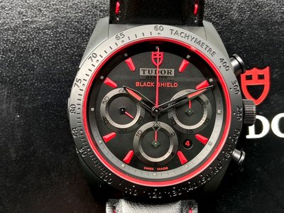 飛馬當舖 售 TUDOR 帝舵 42000CR 啞黑色陶瓷錶殼 自動上鍊 計時錶款 2019保單 42mm 9成5新
