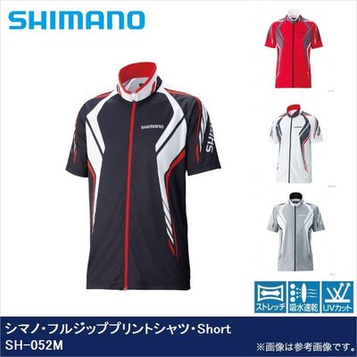 【NINA釣具】出清SHIMANO 短袖 釣魚衣 SH-052M 紅色 XL/2XL