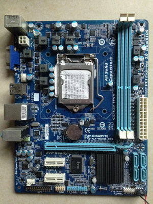 主機板技嘉 GA-H61M-DS2 DDR3電腦1155針主板 22納米 打印口集成D33006電腦主板