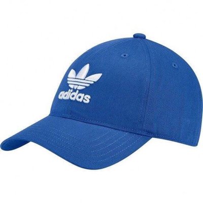 【AYW】ADIDAS ORIGINALS TREFOIL LOGO CAP寶藍 電繡 復古 老帽 彎帽 棒球帽 鴨舌帽