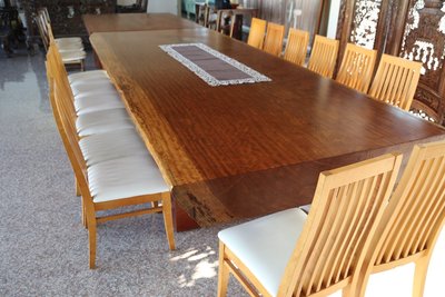 【原味手工家具】非洲花梨木會議桌、餐桌-台南 原木 家具