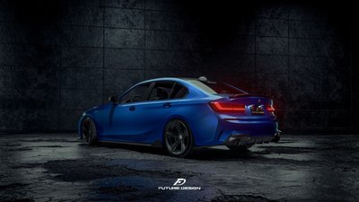 【政銓3D數位科技】BMW G20 G21 320 330 FD 品牌 GT 高品質 雙邊單出 卡夢 後下巴 現貨供應