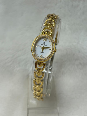 【幸福媽咪】網路購物、門市服務 OP 奧柏錶 原廠公司貨 晶鑽女錶 金色 2461DLK