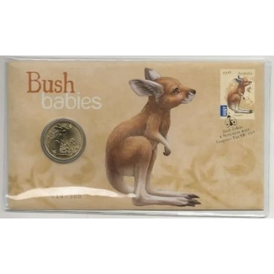 澳洲 2011年 袋鼠寶寶郵幣 / 伯斯鑄幣廠發行 PNC 紀念幣 原生動物 灌木叢 Bush硬幣 郵票 錢幣 特殊幣 彩色硬幣 澳大利亞