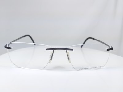 『逢甲眼鏡』PORSCHE DESIGN鏡框 全新正品 無框 銀色金屬鏡腳 極輕舒適【P8321S31 B】