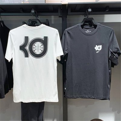 現貨熱銷-大牌潮款Nike耐吉男子KD杜蘭特雙勾籃球訓練休閑圓領半袖短袖T恤衫 DD0776