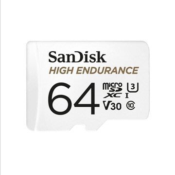 『e電匠倉』SanDisk 高耐久度 影片監控 專用 microSDXC UHS-1 記憶卡 64GB 公司貨