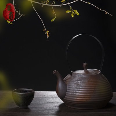 古道坊日式柴燒壺大容量養生陶壺電陶爐專用煮茶燒水壺陶瓷茶壺~特價