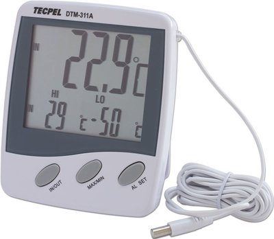 TECPEL 泰菱 》DTM-311A 雙點溫度計 雙顯示溫度計 溫度計 IN/OUT溫度計 螢幕警示與蜂鳴警報