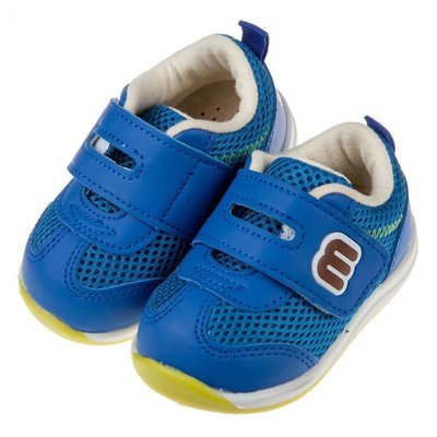 童鞋(12.5~16.5公分)BABYVIEW頂級經典藍柔軟機能學步鞋'O8D008B