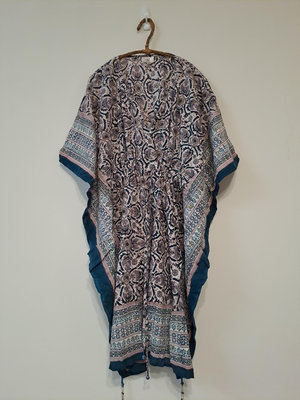 印度純棉 anokhi 阿富汗袍子 蝴蝶衣 罩衫 洋裝