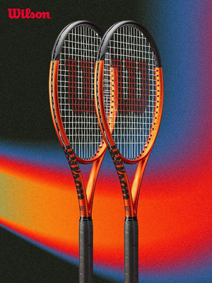 【熱賣下殺價】Wilson威爾勝正品碳纖維錦織圭Burn100全碳素一體單人專業網球拍