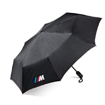 原廠收藏級 BMW M Collection 碳纖維黑色折疊傘．自動傘．短柄傘．雨傘 (正品．全新)