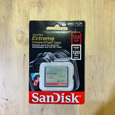 鏡花園 惜福品 SanDisk Extreme CF 128GB 120MB/S (請勿下單