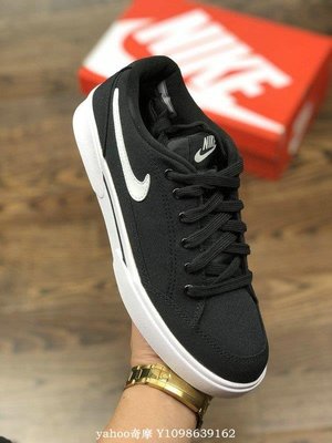 Nike GTS 16 TXT 黑白 百搭 帆布 低幫 休閒滑板鞋 840300-010 情侶鞋