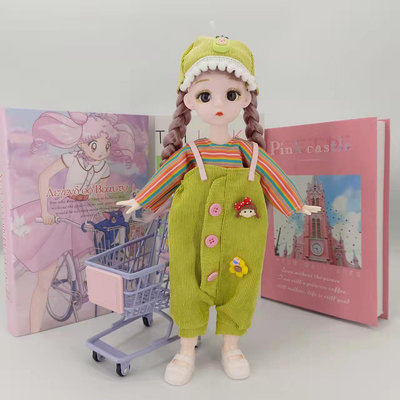 30厘米胖子體娃娃公主換裝21關節3D真眼6分BJD洋娃娃玩具