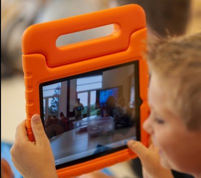 丁丁 隨便摔的保護殼 iPad Pro 12.9吋 抗震防摔 多功能手提硅膠全包外殼 兒童專用 無異味 自帶支架功能