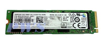 ☆【Samsung 三星 PM951 512G NGFF PCIe3 M.2 SSD NvMe】SM951有部分通電時數