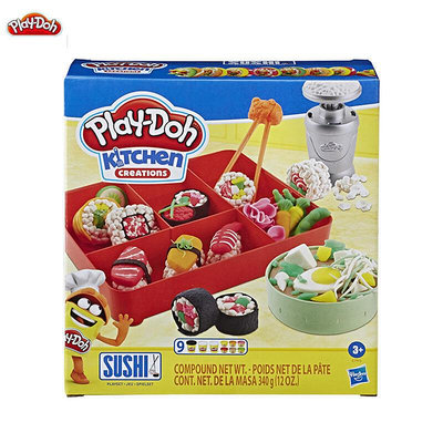 Play Doh培樂多創意廚房系列可口壽司套裝兒童玩具E7915