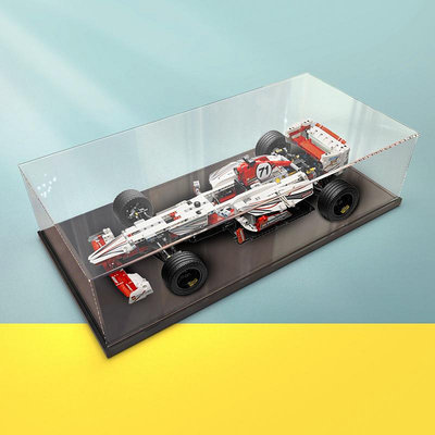 亞克力防塵盒適用樂高42000 方程式賽車展示模型玩具透明