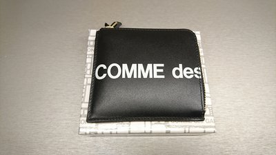 [全新現貨] COMME des GARCONS LOGO 皮革 拉鍊 短夾 / 皮夾 / 零錢包 (川久保玲)