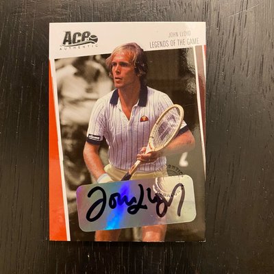 ACE 職業網球運動員 John Lloyd 親筆簽名 網球卡 球卡 編號 #099/400