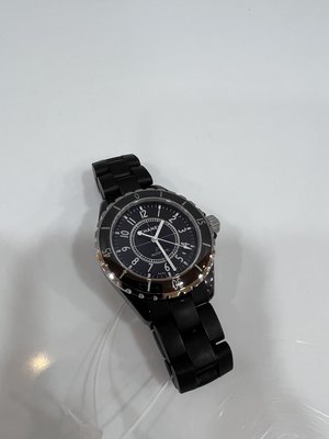 CHANEL J12 38MM 黑色 陶瓷 黑陶 橡膠 錶帶 防刮 運動 機械錶