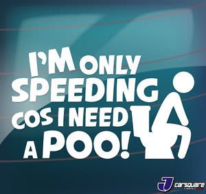 i'm only speeding 搞笑貼紙