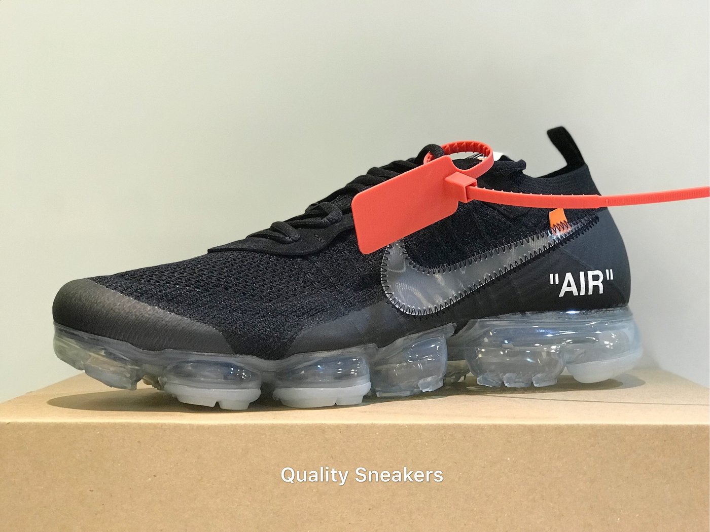 現貨- Off-White x Nike Air VaporMax Flyknit 黑魂氣墊AA3831-002