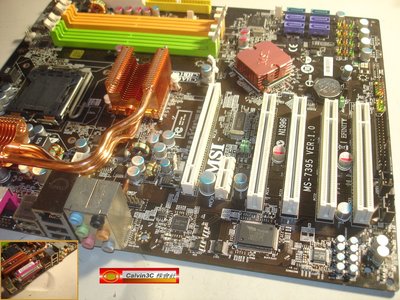微星 MSI EFINITY 775腳位主機板 Intel P35晶片組 4組DDR2 6組SATA 1組IDE ATX