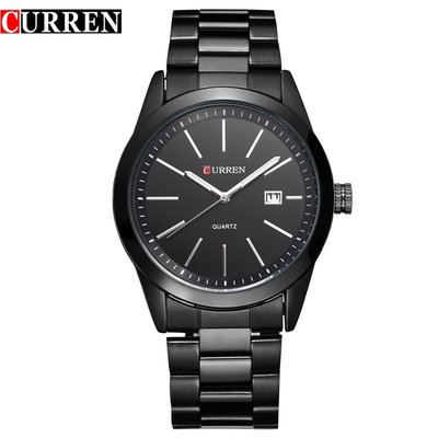 森尼3C-CURREN/卡瑞恩正品熱賣男錶 男士時尚休閒簡約潮表 日本進口機芯石英手錶 全鋼帶日曆紳士商務腕錶 批發-品質保證