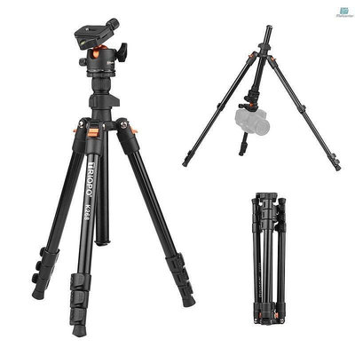 Triopo K268 便攜式攝影三腳架支架鋁合金360°全景球頭 相機三腳架