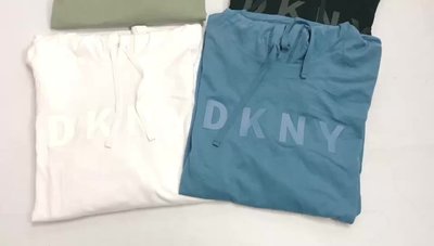 XS碼DKNY唐可娜兒男女情侶裝個性錢符號純棉百搭短袖金標印花T恤