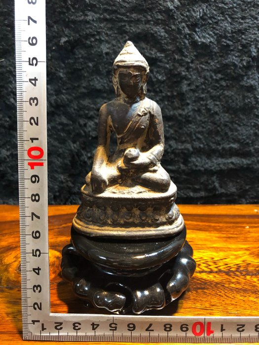 中国 古銅 観音立像 仏像 置物 高さ約54cm D 3202B-