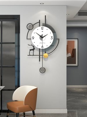 新款裝飾時鐘掛墻時尚創意鐘表客廳現代簡約家用餐廳掛鐘