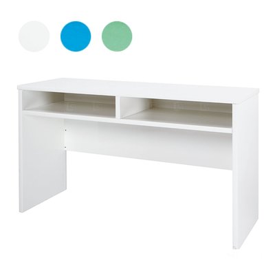 【在地人傢俱】20 環保塑鋼系列-白色/藍白/綠白色4尺二空格書桌/電腦桌~深60 GT223-08