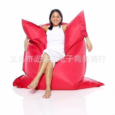 現貨 紅色 豆袋懶人沙發可愛創意可拆洗榻榻米小軟凳單人臥室飄窗椅