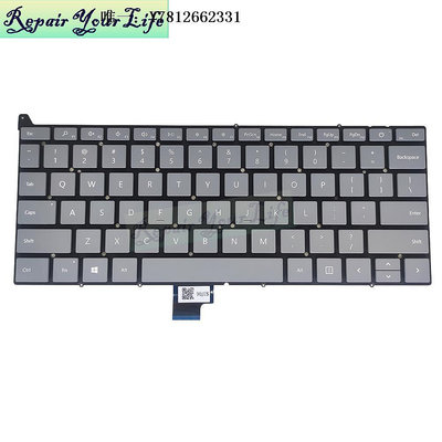 電腦零件適用于 微軟Surface Laptop Go 筆記本鍵盤 US 帶電源鍵 教育版筆電配件