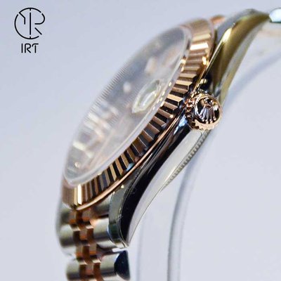 【IRT - 只賣膜】ROLEX 勞力士 腕錶專用型防護膜 手錶包膜 126331玫瑰金+巧克力 鑲鑽